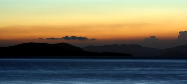 Abendhimmel Bild auf Leinwand