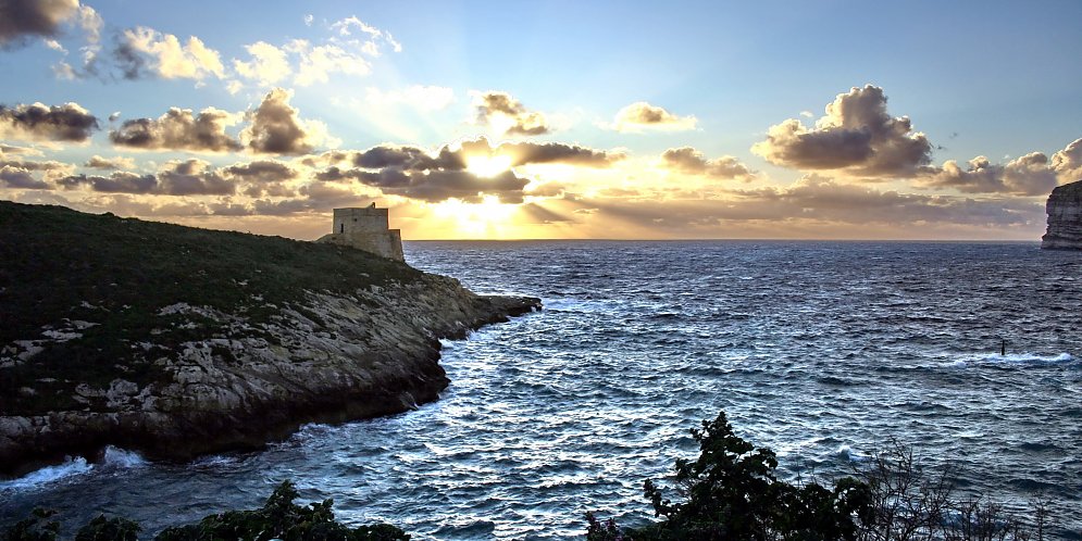 Burg am Meer Leinwand