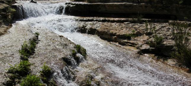 Cavagrande del Cassibile Quellwasser Bild auf Leinwand