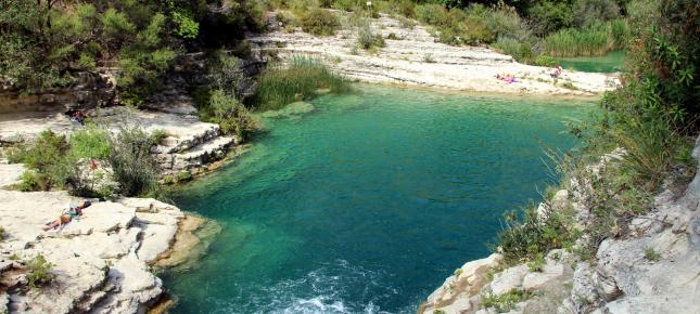 Cavagrande del Cassibile Wasser Bild auf Leinwand