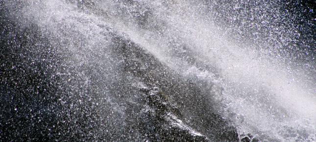 Energie Wasserfall Bild auf Leinwand