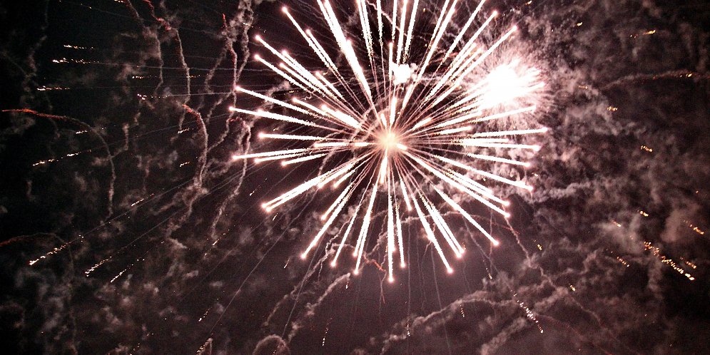 Feuerwerk Leinwand