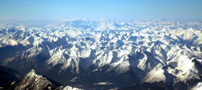 Gebirge Bild auf Leinwand