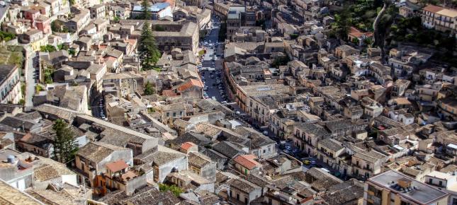 Italien Stadt Bild auf Leinwand