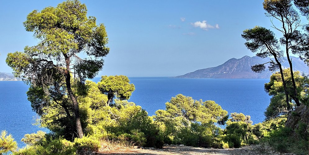 Mediterrane Landschaft Leinwand