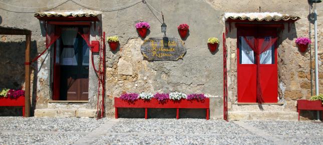 Mediterrane Marzamemi Bild auf Leinwand