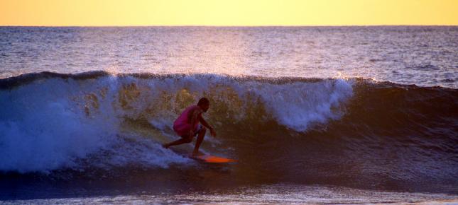Meer Surfer Leidenschaft Bild auf Leinwand