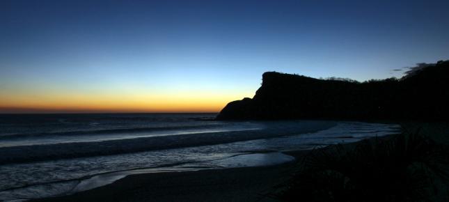 Nacht Meer Bild auf Leinwand