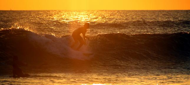 Pazifik Surfer Costa Rica Bild auf Leinwand