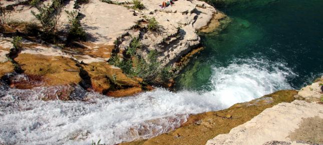 Quellwasser Sizilien Bild auf Leinwand