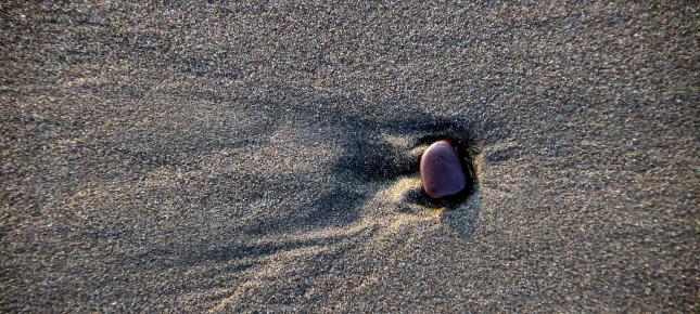 Sand Bild auf Leinwand