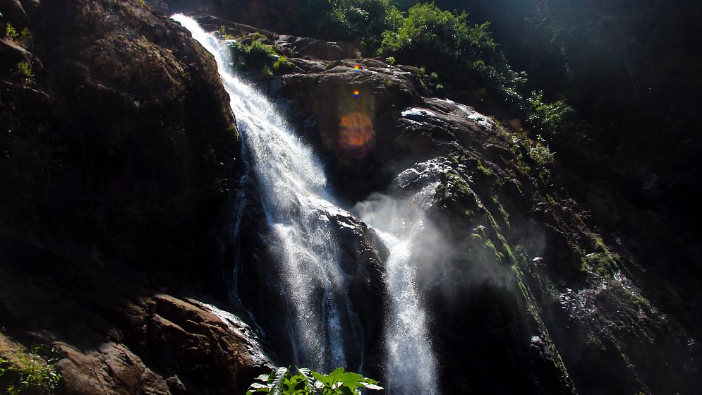 Schwerkraft Wasserfall Leinwand