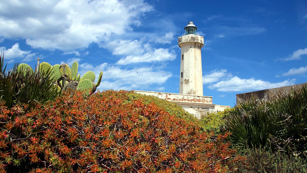 Sizilien Leuchtturm Leinwand