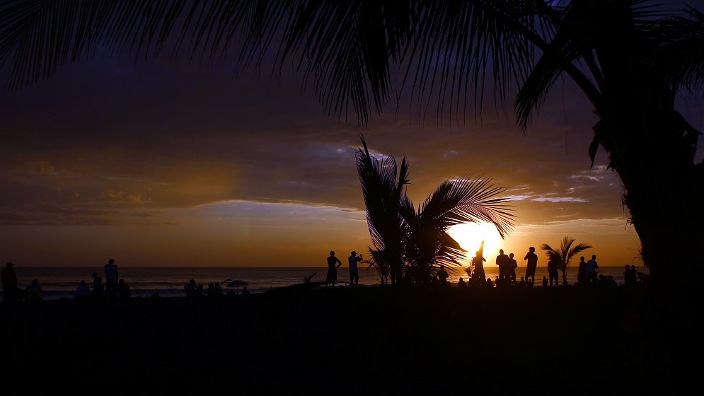 Sonnenuntergang Mittelamerika Leinwand