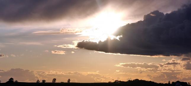 Sonnenuntergang Bild auf Leinwand