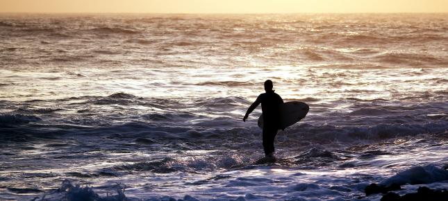 Surfer Bild auf Leinwand