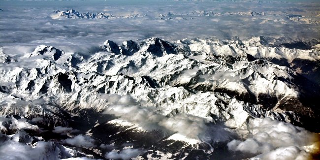 Verschneite Berge Verschneite Berge