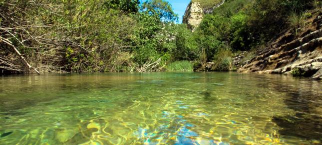 Wasser Mediterrane Bild auf Leinwand