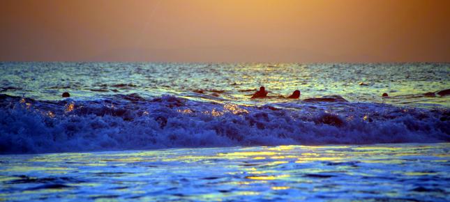 Wasser Romantische Bild auf Leinwand