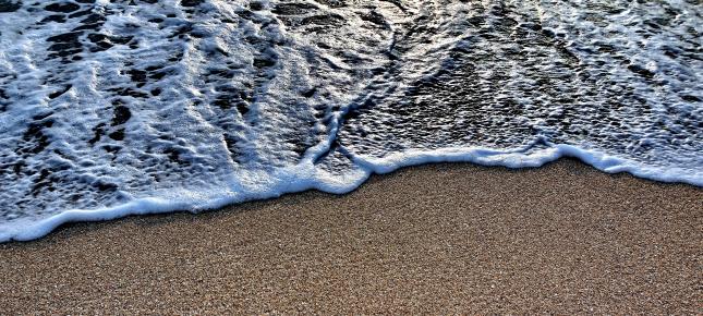 Wasser Schaum Meer Bild auf Leinwand