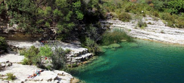 Wasser Ufer Bild auf Leinwand