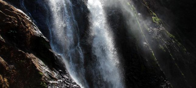Wasserfall Erfrischung Bild auf Leinwand