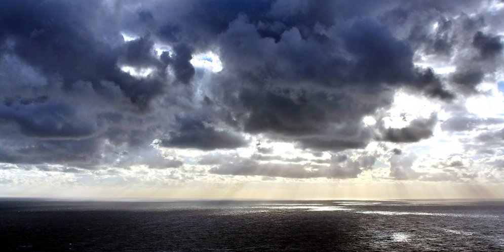 Wolken und Lichtstrahlen Leinwand