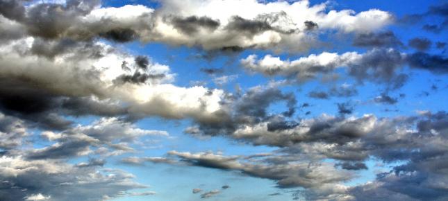 Wolken Bild auf Leinwand