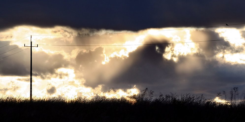 Wolkengluehen Leinwand