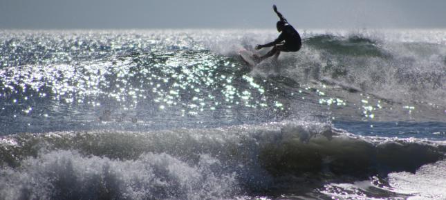 Profi Surfer Bild auf Leinwand
