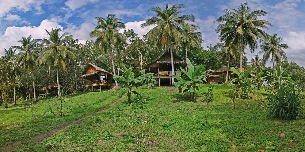 Thailand Bungalows Leinwand