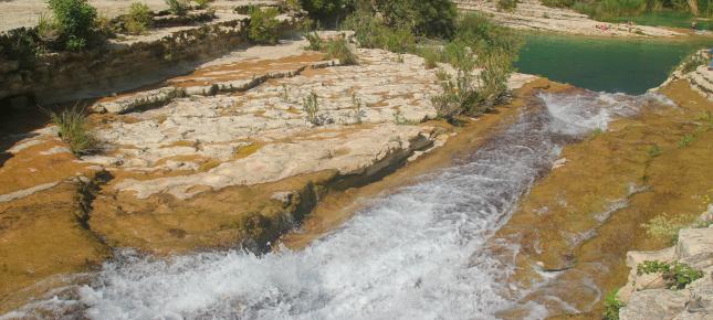 Wildwasser Bild auf Leinwand