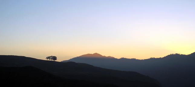 Abendstunde Bild auf Leinwand