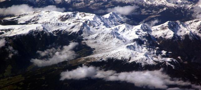 Alpen Bild auf Leinwand