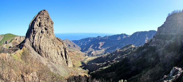 Berg auf La Gomera Bild auf Leinwand