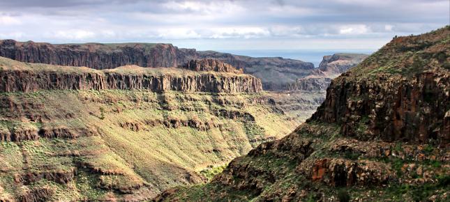 Gruener Canyon Bild auf Leinwand