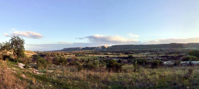 Landschaft auf Sizilien Bild auf Leinwand