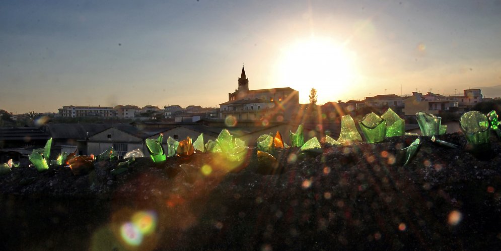Leuchtendes Glas Leinwand