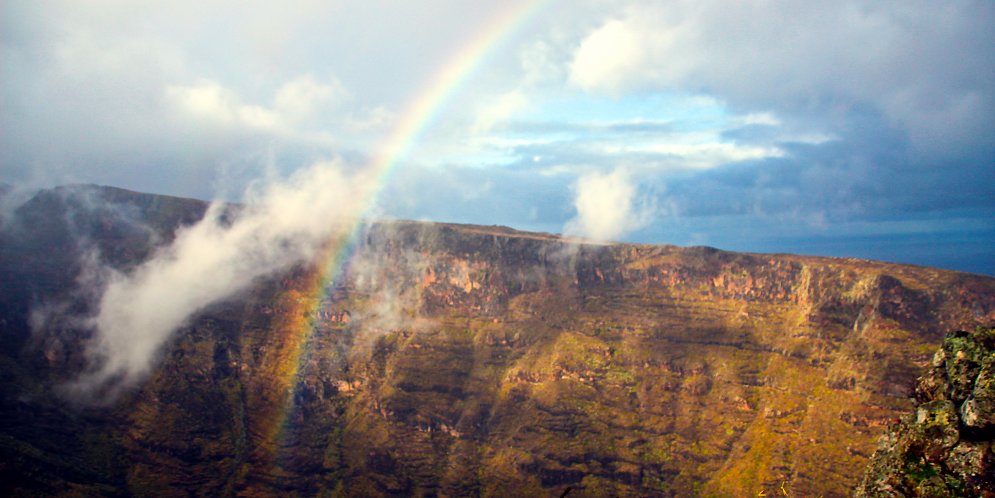 Regenbogen Leinwand