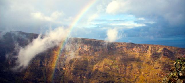 Regenbogen Bild auf Leinwand