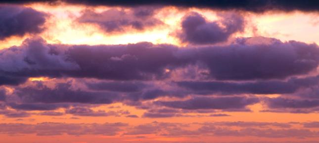 Roter Himmel Bild auf Leinwand