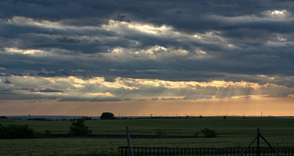 Abendstimmung Himmel Leinwand