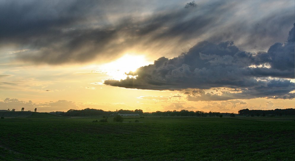 Abendstimmung Sonnen Untergang Leinwand