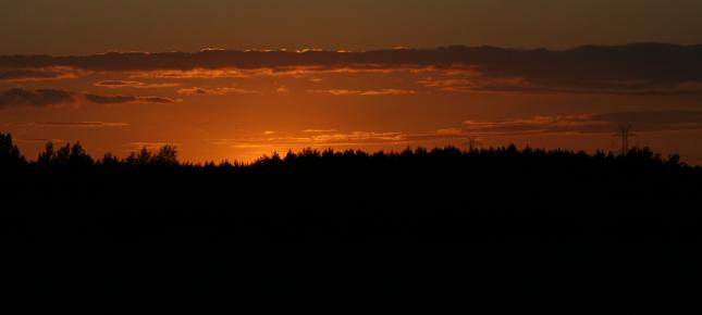 Nachthimmel Abendhimmel Bild auf Leinwand