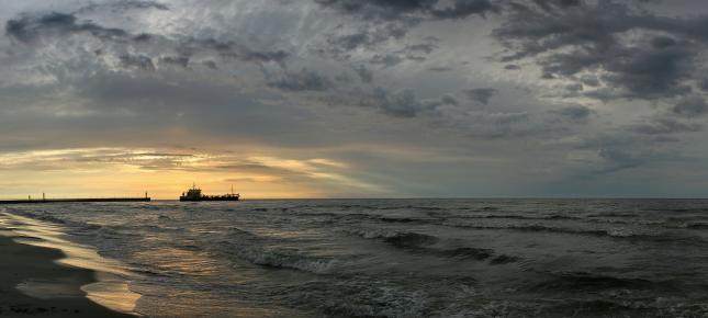 Ostsee Landschaft Bild auf Leinwand