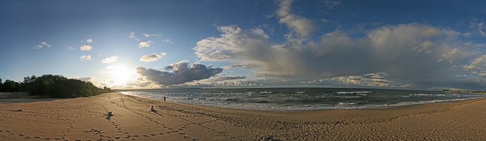 Ostsee Panorama Leinwand