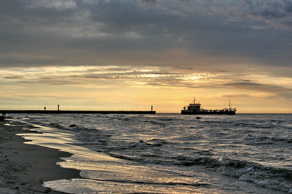 Ostsee Sonnenuntergaenge Leinwand