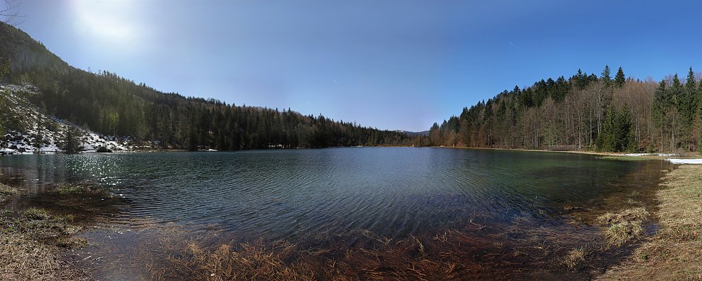 Bergsee Leinwand
