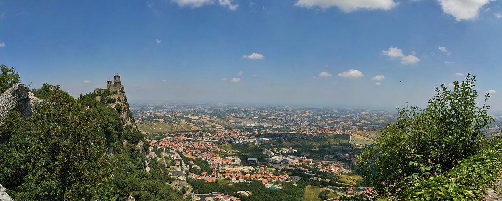 Burg San Marino Leinwand