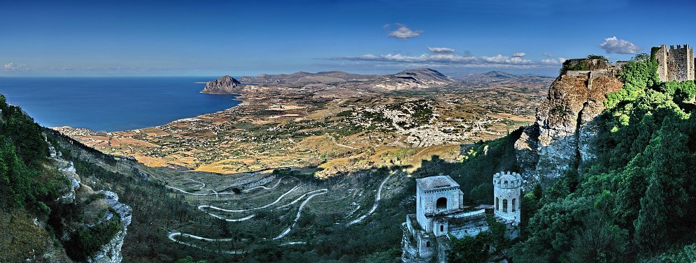 Erice Sizilien Leinwand